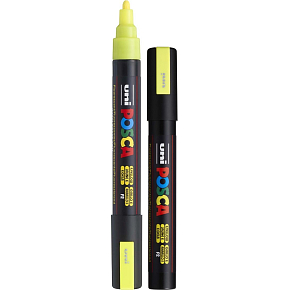 Posca Univerzálny akrylový popisovač 1,8 - 2,5 mm Fluo žltý PC-5M