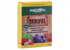 AgroBio Serifel fungicíd proti šedej plesni na viniči, jahodách, malinách, proti sklerotíniovej hnilobe šalátu 3 x 5 g