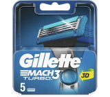 Gillette Mach3 Turbo 3D Náhradné hlavice 5 kusov pre mužov
