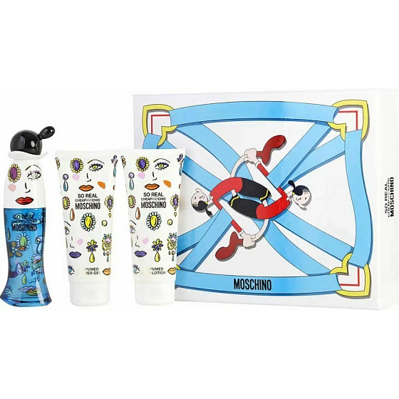 Moschino So Real Cheap and Chic toaletná voda pre ženy 50 ml + telové mlieko 100 ml + sprchový gél 100 ml, darčeková sada