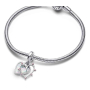 Charm Striebro 925 Priateľstvo 2v1, prívesok na náramok láska