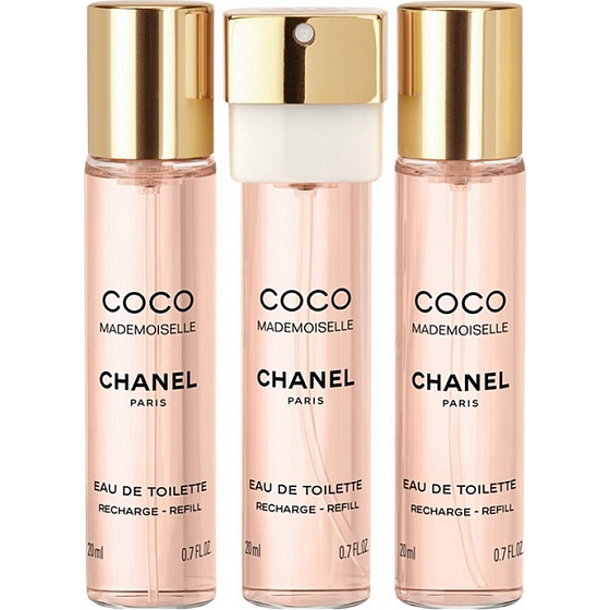 Chanel Coco Mademoiselle toaletná voda náplne pre ženy 3 x 20 ml