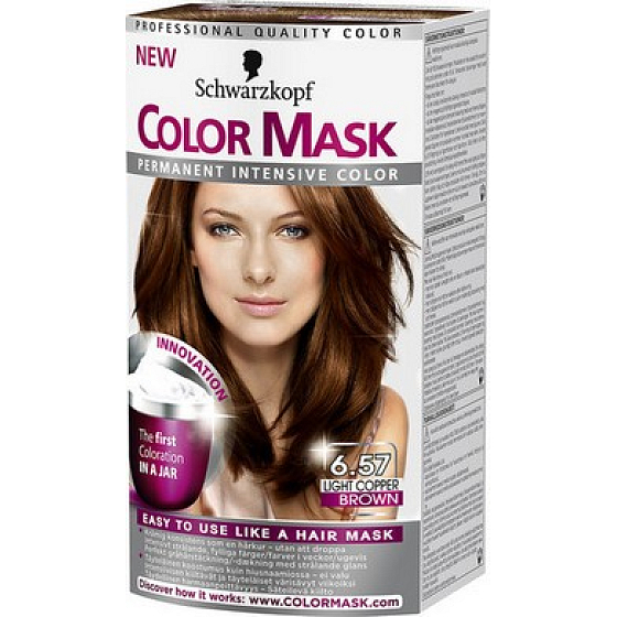 Schwarzkopf Color Mask farba na vlasy 657 Svetlý medeno hnedý