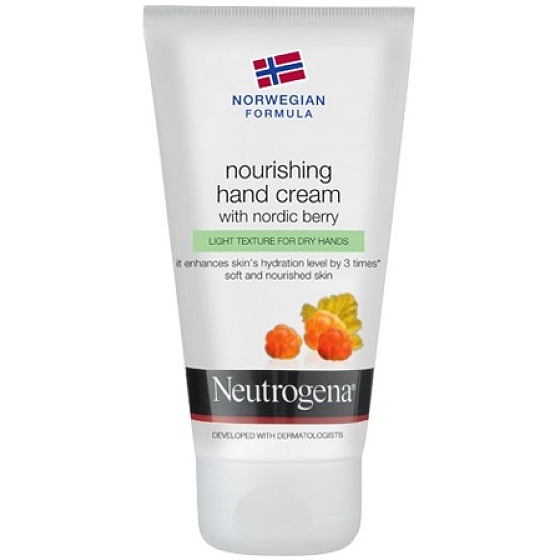 Neutrogena Nordic Berry výživný krém na ruky 75 ml pre suchú pokožku