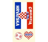 Arch Tetovacie obtlačky na tvár i telo Chorvátsko vlajka 2 motív