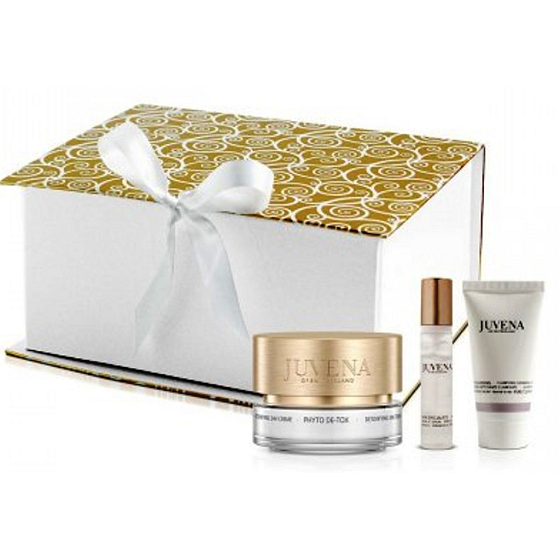 Juvena Phyto de-Tox detoxifying 24h denný krém 50 ml + Skin Nova SC sérum 10 ml + Pure Cleansing Foam odličovací pena 30 ml, kozmetická sada