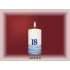 Lima Jubilejná sviečka 18 rokov biely zdobený valec 50 x 100 mm 1 kus