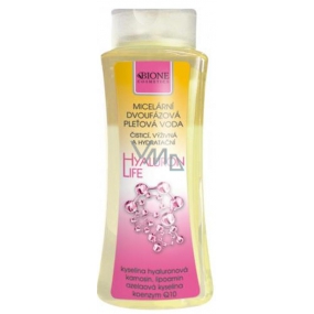 Bione Cosmetics Hyaluron Life s kyselinou hyalurónovou micelárna dvojfázová pleťová voda pre všetky typy pleti 255 ml