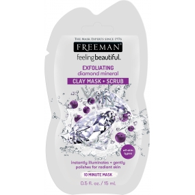 Freeman Feeling Beautiful Diamantová minerálna oplachovacia pleťová maska 15 ml