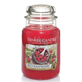 Yankee Candle Red Raspberry - Červená malina vonná sviečka Classic veľká sklo 623 g
