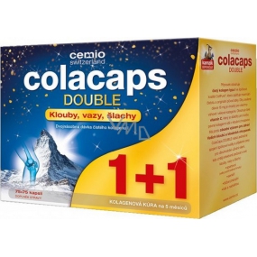Cemio ColaCaps Double kapsule s vitamínom C 75 + 75 kusov, darčekové balenie