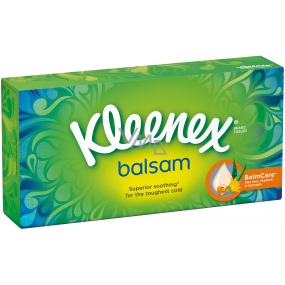 Kleenex Balsam hygienické vreckovky s výťažkom z nechtíka lekárskeho 3 vrstvové 72 kusov