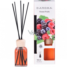 D-aroma- Forest Fruits - Lesné ovocie aróma difuzér s tyčinkami pre postupné uvoľňovanie vône 100 ml