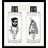 Bohemia Gifts Drsný a jemný sprchový gél pre mužov 200 ml + šampón na vlasy pre ženy 200 ml, kozmetická sada