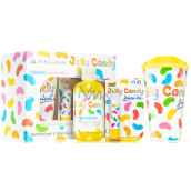 Regina Jelly Candy sprchový gél 250 ml + jelení loj s vôňou cukríkov 4,5 g + pohár s viečkom 400 ml, kozmetická súprava pre deti