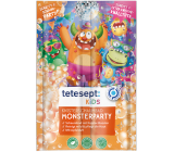 Tetesept Monsters praskajúca farebná soľ do kúpeľa pre deti 45 g