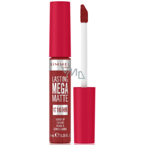 Rimmel London Lasting Mega Matte Dlhotrvajúci tekutý matný rúž 500 Fire Starter 7,4 ml