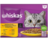 Whiskas Hydinové hody v šťave kuracie, kačacie, hydinové, morčacie kapsičky v šťave 12 x 85 g