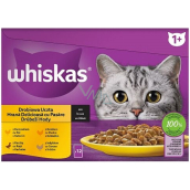Whiskas Hydinové hody v šťave kuracie, kačacie, hydinové, morčacie kapsičky v šťave 12 x 85 g
