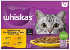 Whiskas Hydinové hody v šťave kuracie, kačacie, hydinové, morčacie kapsičky v šťave 12 x 85 g