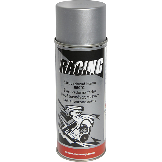 Auto-K Racing žiaruvzdorná farba 650 °C, strieborná, 400 ml