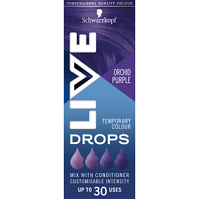 Schwarzkopf Live Drops Fialová orchidej farbiace kvapky na vlasy, 30 ml
