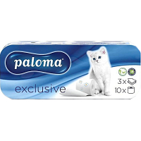 Paloma 3vrstvový toaletný papier Exclusive Plus White, 8 rolí