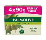 Palmolive Naturals Olive Milk tuhé toaletné mydlo 3 + 1 kus 90 g