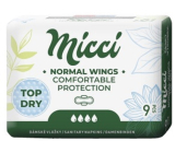 Micci Normal Wings Top Dry intímne vložky s krídelkami 9 kusov