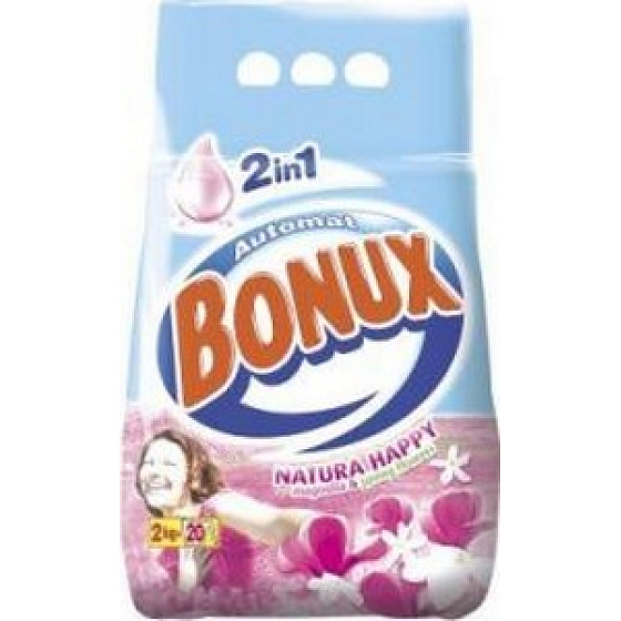 Bonux Natura Happy 2v1 prací prášok 2 kg