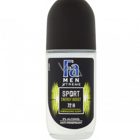Fa Men Sport Double Power Power Boost guličkový dezodorant roll-on pre mužov 50 ml