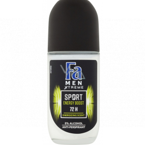 Fa Men Sport Double Power Power Boost guľôčkový dezodorant roll-on pre mužov 50 ml