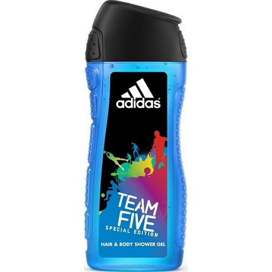 Adidas Team Five 2v1 sprchový gél na telo a vlasy pre mužov 400 ml