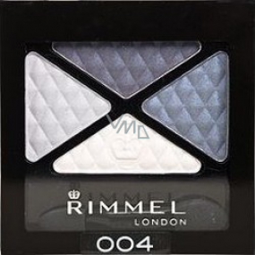 Rimmel London Glam Eyes quad očné tiene 004 Smokey Blue 4 g