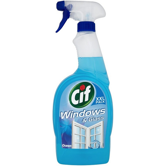 Cif Windows & Glass Ocean okná a sklo čistiaci prípravok rozprašovač 750 ml