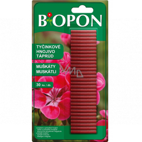 Bopon Muškáty, Pelargónie hnojivo tyčinkové 30 kusov