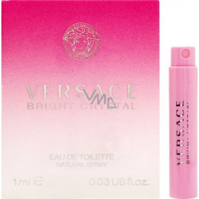 Versace Bright Crystal toaletná voda pre ženy 1 ml s rozprašovačom, vialka