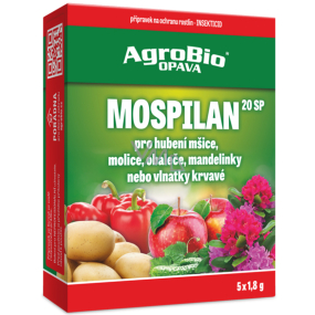 AgroBio Mospilan 20SP prípravok na ochranu rastlín 5 x 1,8 g