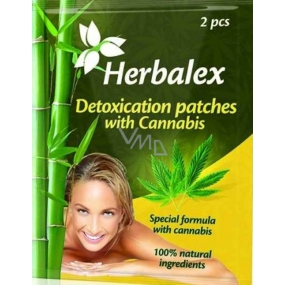 Herbalex Detoxikačné náplasti s kanabisom 2 kusy