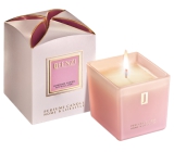 jFenzi Desso Mon Amie Sójová vonná sviečka s vôňou parfumu Hugo Boss Ma Vie Pour Femme Ručne vyrobená ružová 200 g