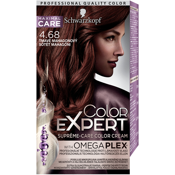 Schwarzkopf Color Expert farba na vlasy 4.68 Tmavo mahagónový