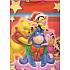 Ditipo Darčeková papierová taška 26 x 13,5 x 32 cm Disney Medvedík Pú oslík s vencom