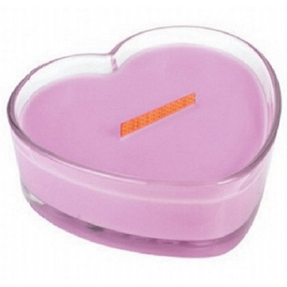 Woodwick Fresh Flowers - Čerstvé kvety čisté prádlo vonná sviečka s dreveným širokým knôtom a viečkom sklo srdce 323 g