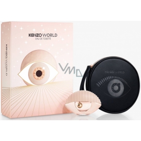Kenzo World Eau de Toilette toaletná voda pre ženy 50 ml + kozmetická taštička, darčeková sada