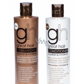 Baylis & Harding Kokosový olej hydratačný šampón na vlasy 500 ml + kondicionér 500 ml, kozmetická sada