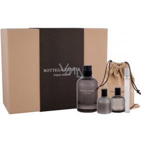 Bottega Veneta toaletná voda pre mužov 90 ml + balzam po holení 30 ml + toaletná voda 10 ml + sprchový gél 30 ml, darčeková sada