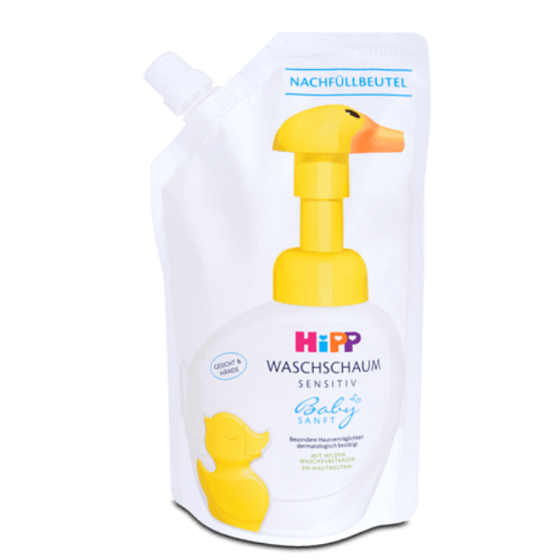 HiPP Babysanft Kačica pena na umývanie náhradná náplň pre deti 250 ml