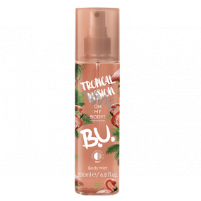 BU Tropical Passion Body Mist parfumovaný telový sprej pre ženy 200 ml