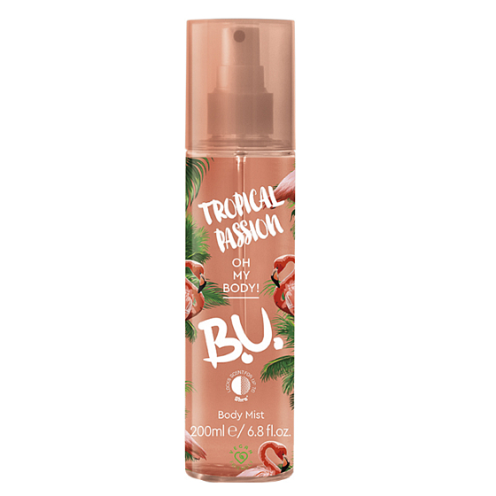 B.U. Tropical Passion Body Mist parfumovaný telový sprej pre ženy 200 ml