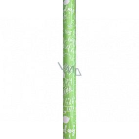 Nekupto Darčekový baliaci papier 70 x 150 cm Zelený Happy Birthday